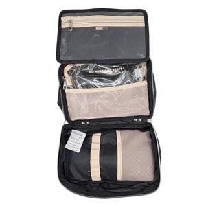 Nudestix Hanging Cosmetic Case Black Travel Makeup Bag Organizer NEW